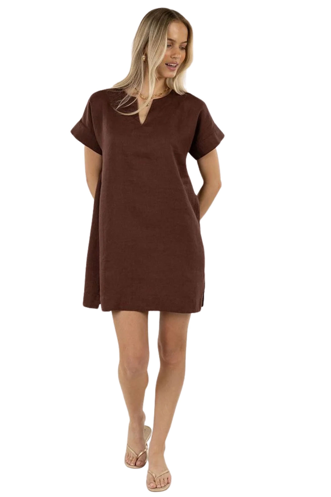 HUMIDITY DRESS S/M / CHOCOLATE YANA DRESS - HS26231