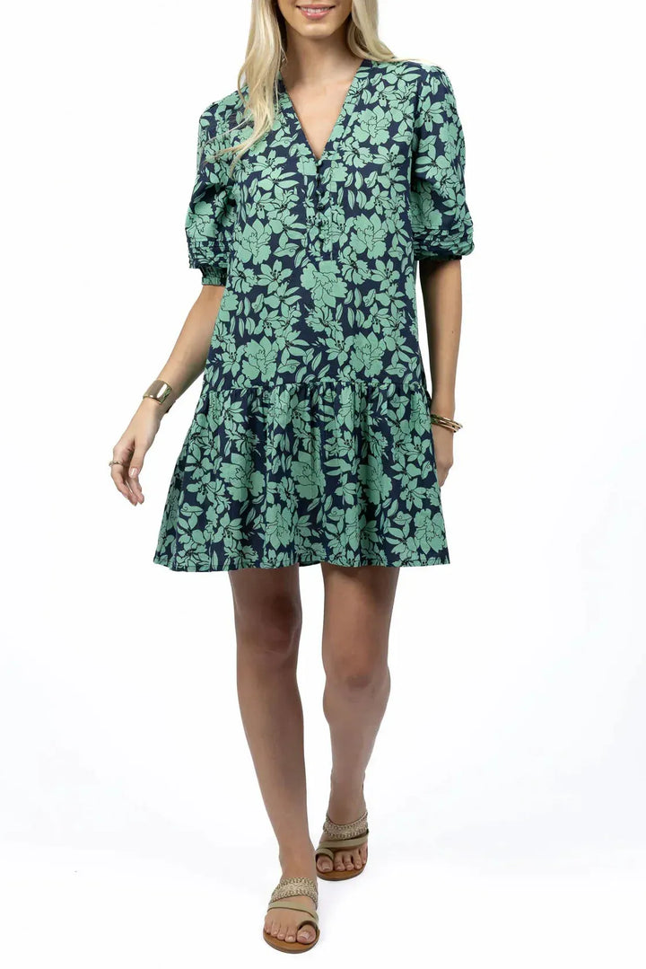 HUMIDITY DRESS XS / MINT FLEUR SMOCK DRESS - HS25103