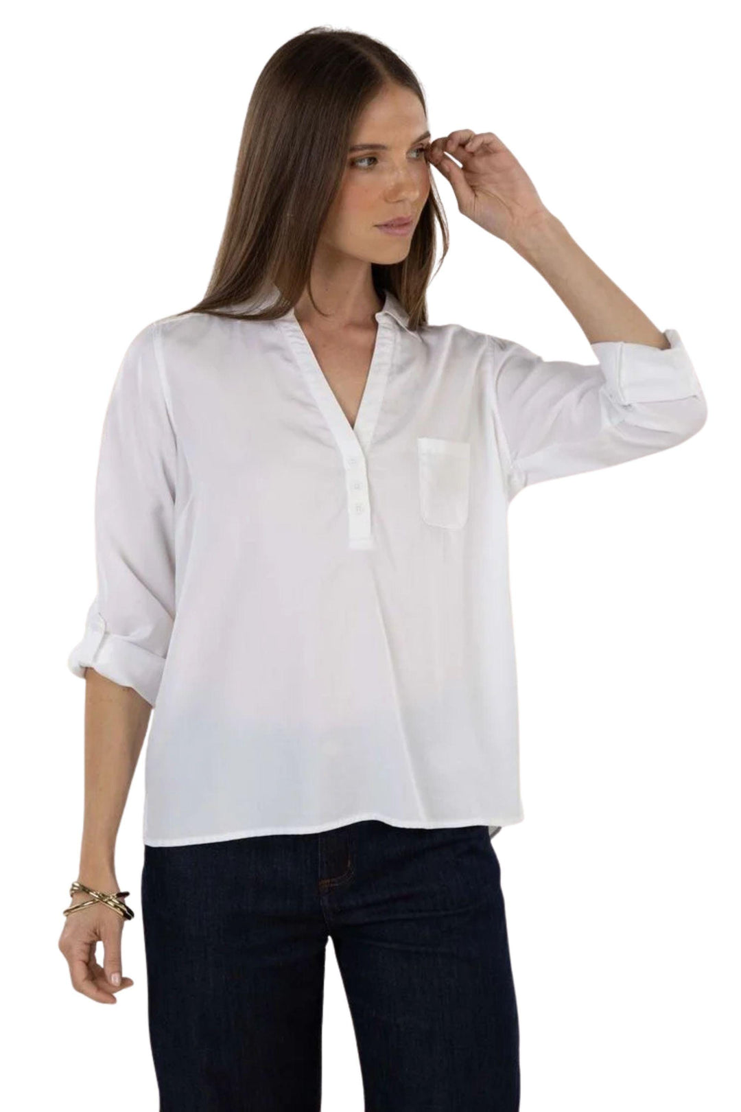 HUMIDITY SHIRT 8 / WHITE LENI SHIRT - HS26601