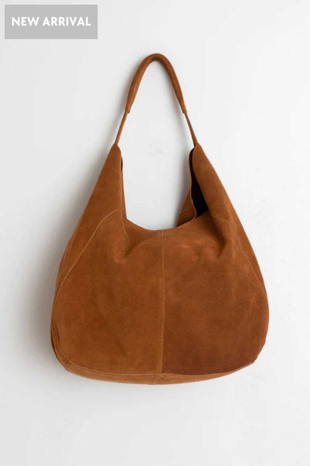INDI AND COLD BAG TOBACCO SPLIT LEATHER TOTE BAG - RH730