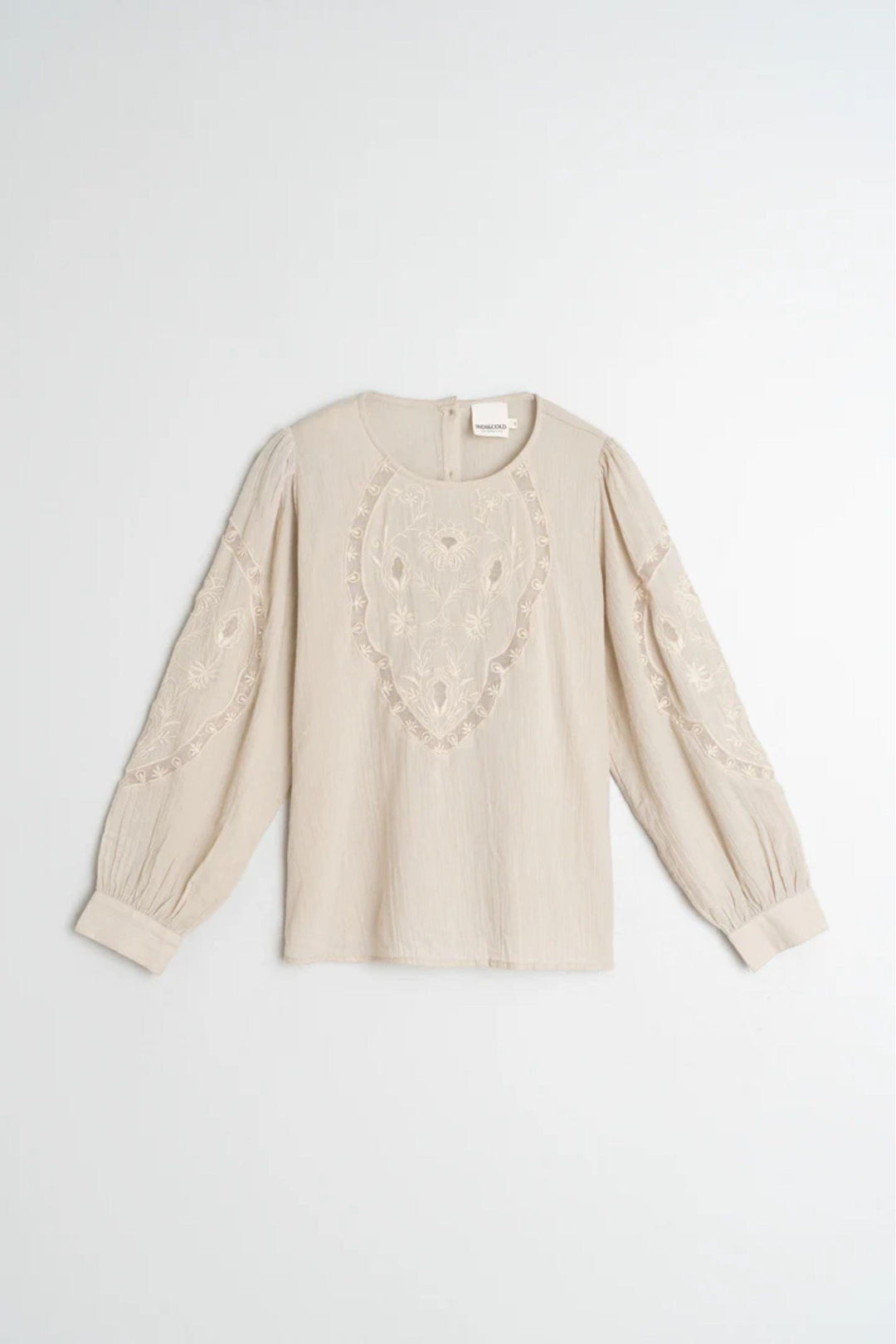 INDI AND COLD BLOUSE ROMANTIC EMBROIDERED BLOUSE - KI222