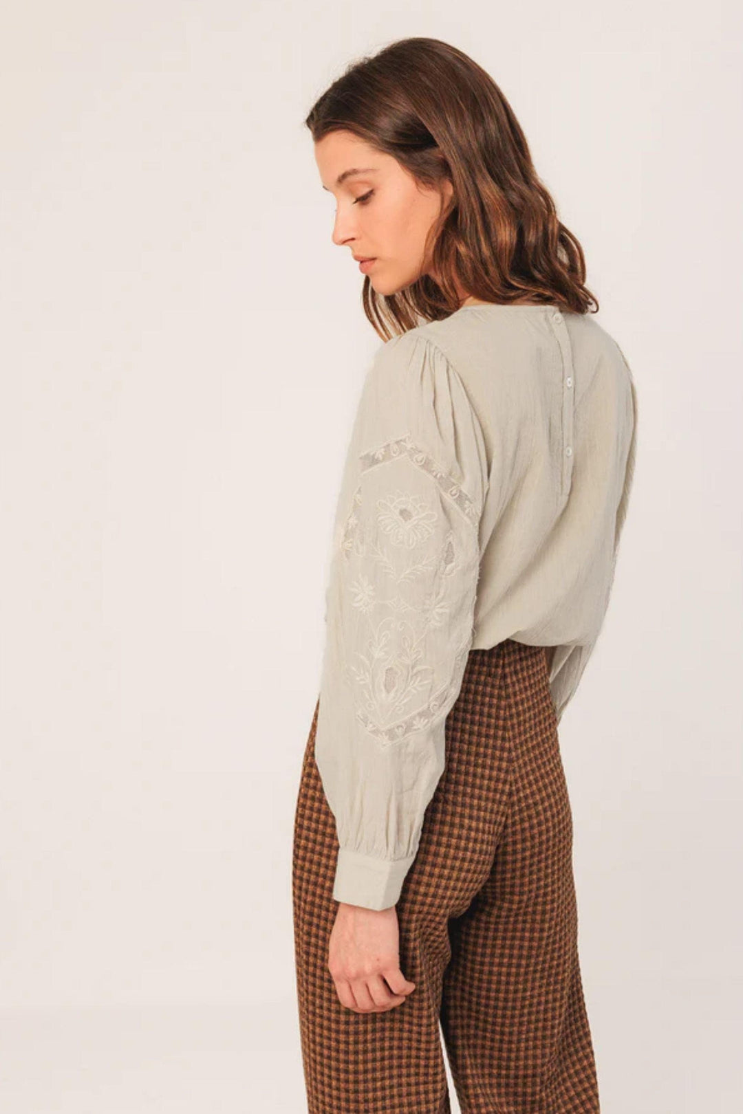 INDI AND COLD BLOUSE ROMANTIC EMBROIDERED BLOUSE - KI222
