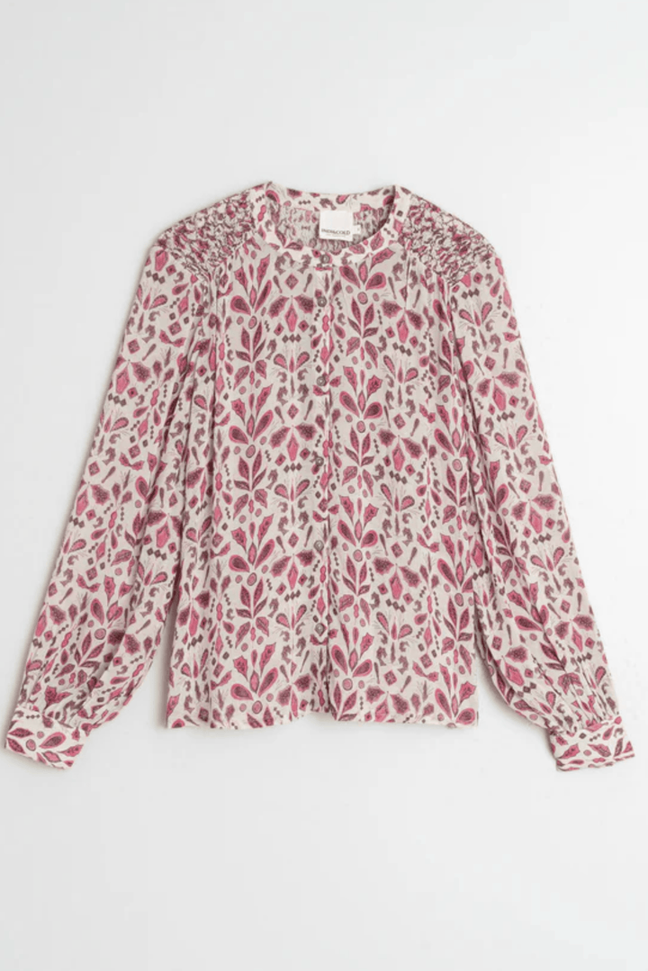 INDI AND COLD BLOUSE SMOCK DETAIL SHIRT - KI197