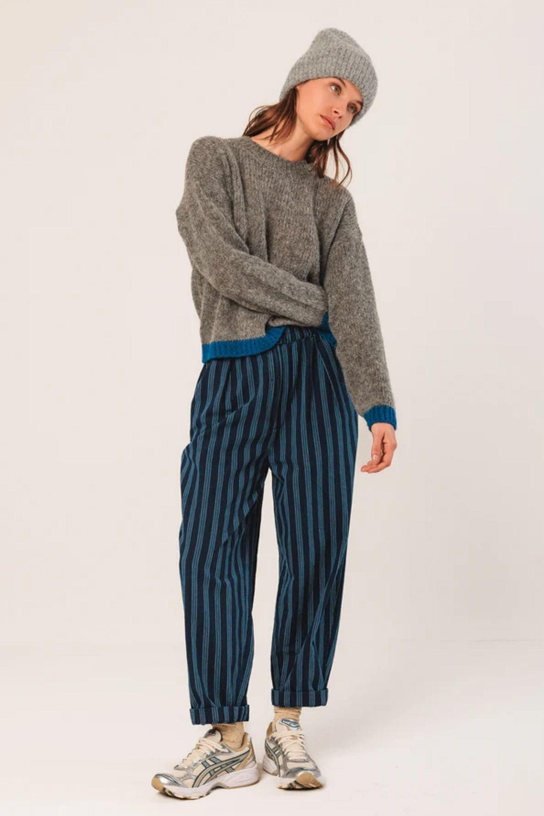 INDI AND COLD JUMPER BICOLOUR KNITTED SWEATER - EA555