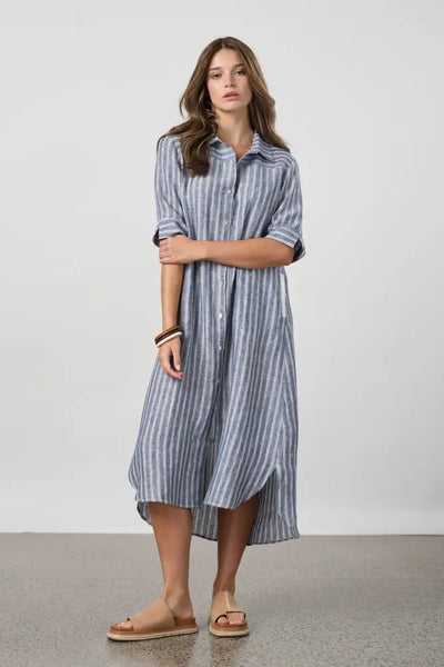 INTERVAL SHIRT DRESS - MS1725 8 / NAVY DRESS
