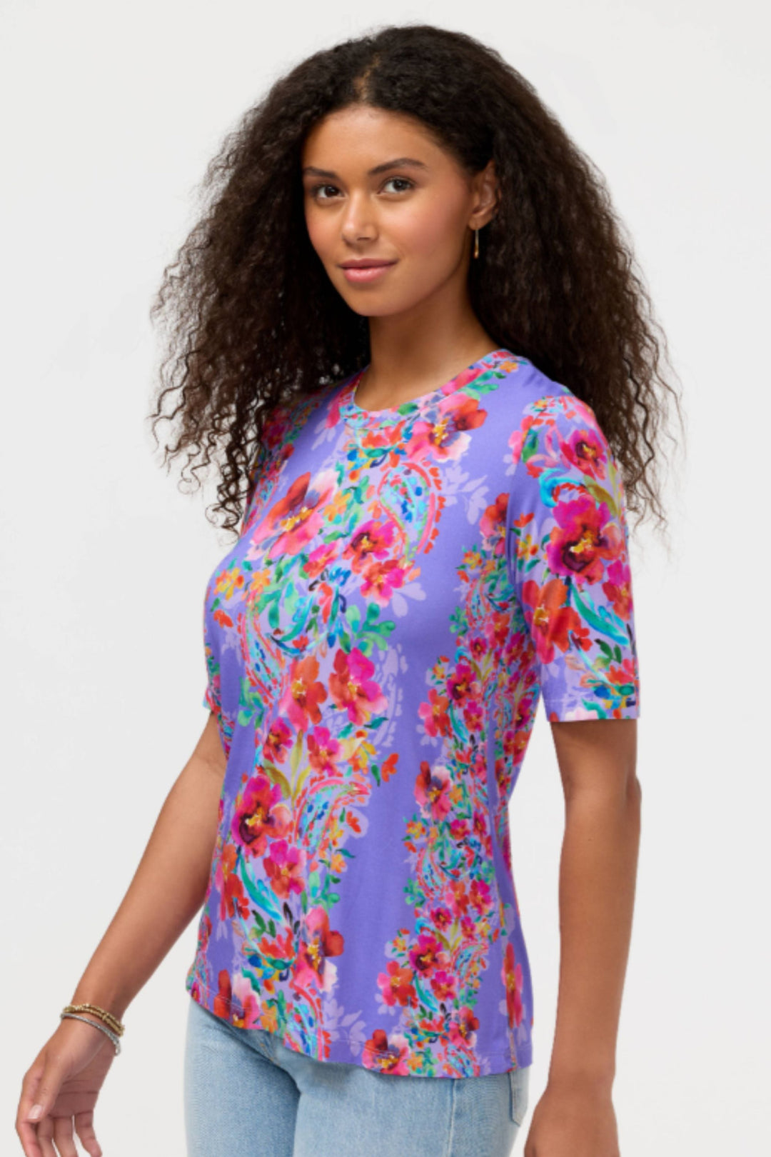 JANIE CREW NECK SWING TEE - T13826-5 - TOP