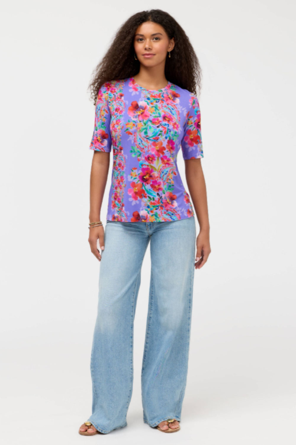 JANIE CREW NECK SWING TEE - T13826-5 - TOP