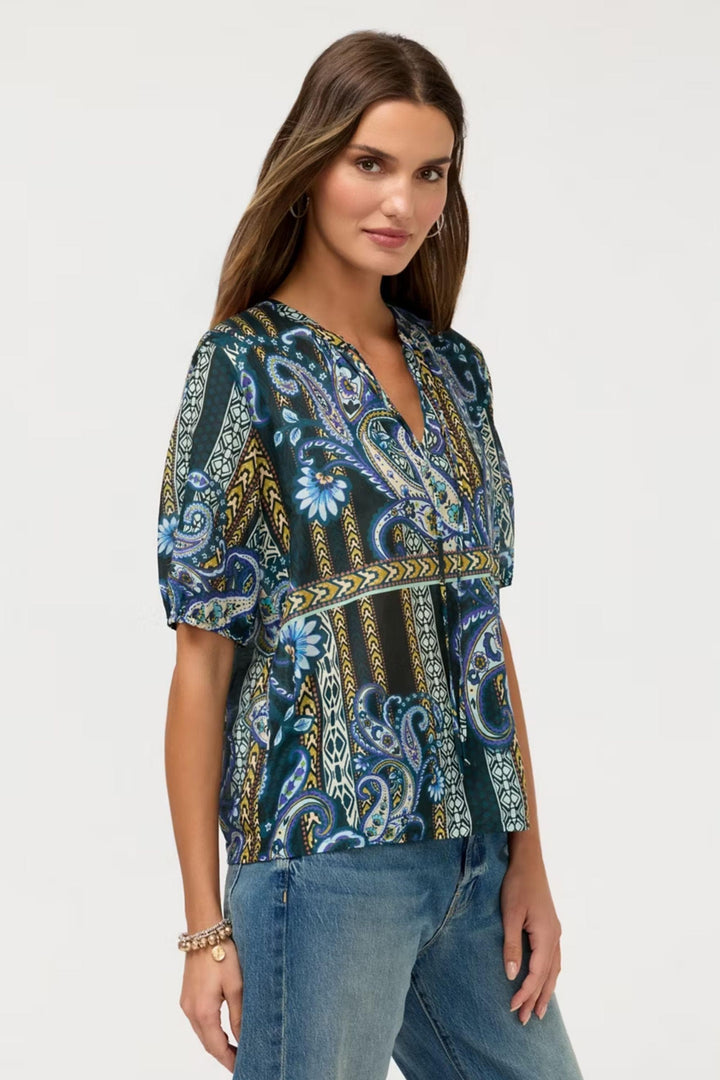 JOHNNY WAS BLOUSE MARGOT S/SLV BLOUSE-MONTECITO - C18726-7