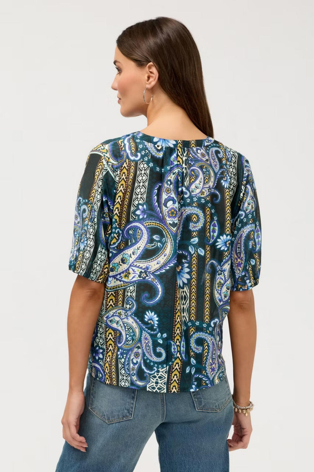 JOHNNY WAS BLOUSE MARGOT S/SLV BLOUSE-MONTECITO - C18726-7