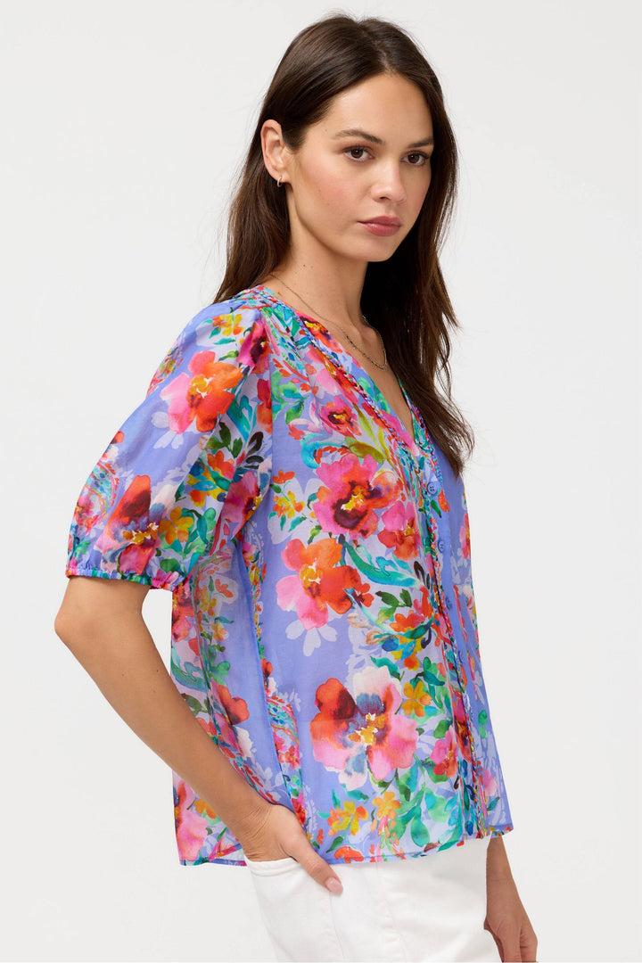 JOHNNY WAS BLOUSE MIRRIAN PEASANT BLOUSE - L15426-5