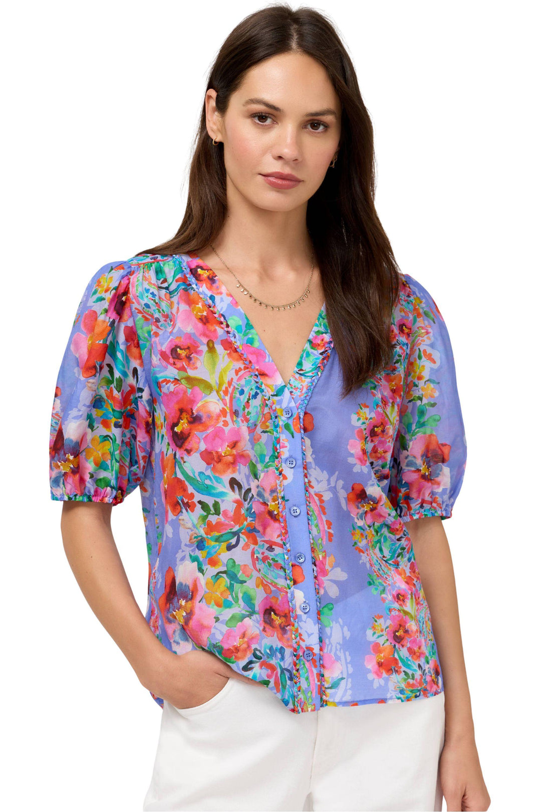 JOHNNY WAS BLOUSE MIRRIAN PEASANT BLOUSE - L15426-5