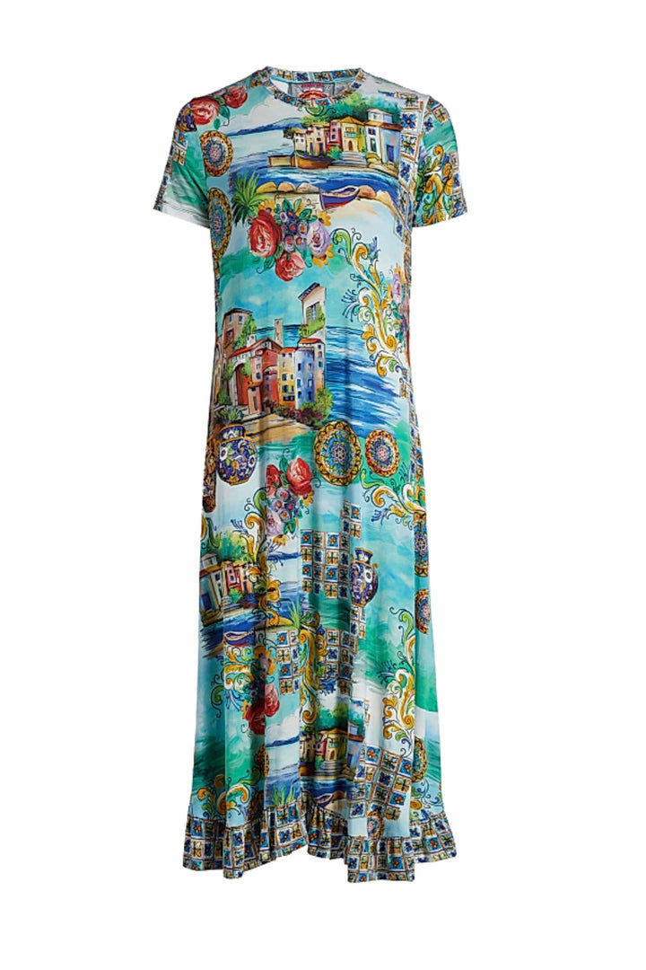 JOHNNY WAS DRESS JANIE ASYMMETRIC HEM DRESS - T38725-5