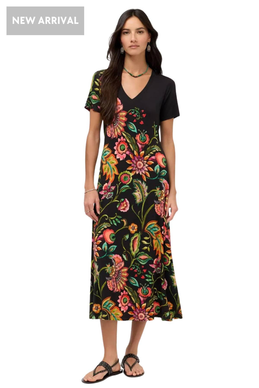 JOHNNY WAS DRESS JANIE V-NECK DRESS - T31426-4