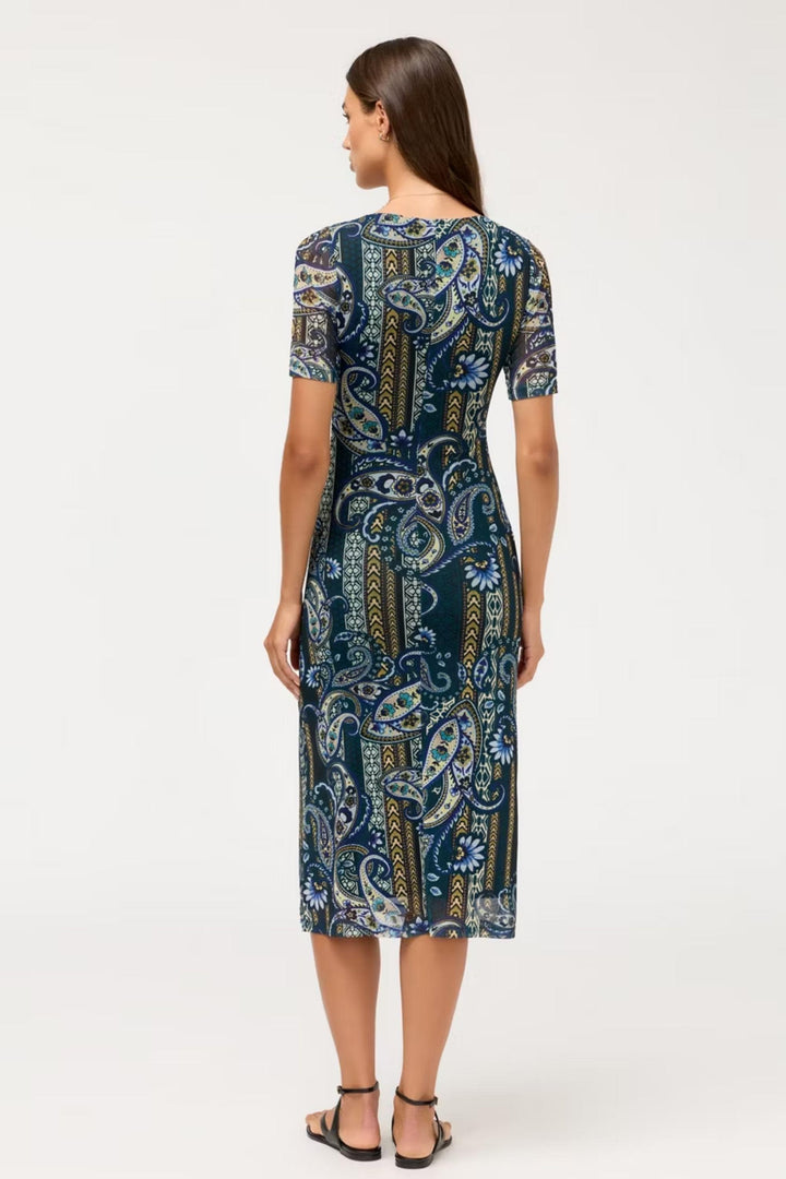 JOHNNY WAS DRESS SCOOP NECK MESH MIDI - T37726-7