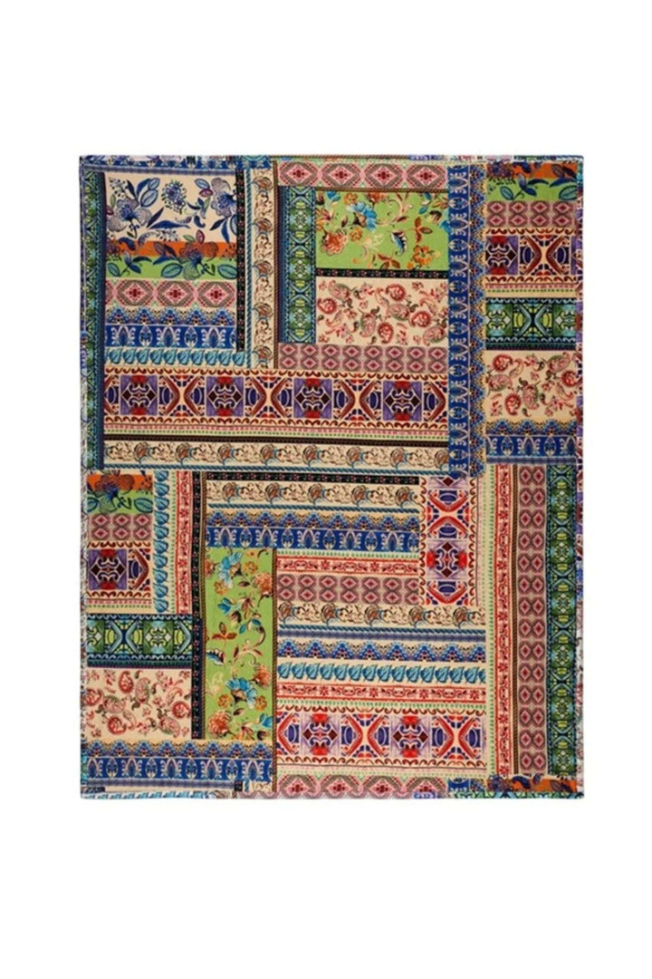 JOHNNY WAS GIFTWARE MULTI JAPANESE FOOTBRIDGE TRAVEL BLANKET - H12826-3