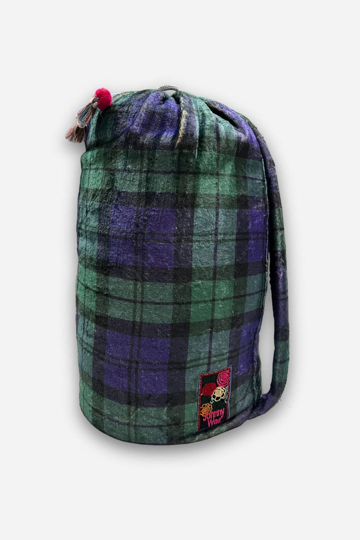 JOHNNY WAS GIFTWARE MULTI MINGO PLAID COZY BLANKET - H13025-O