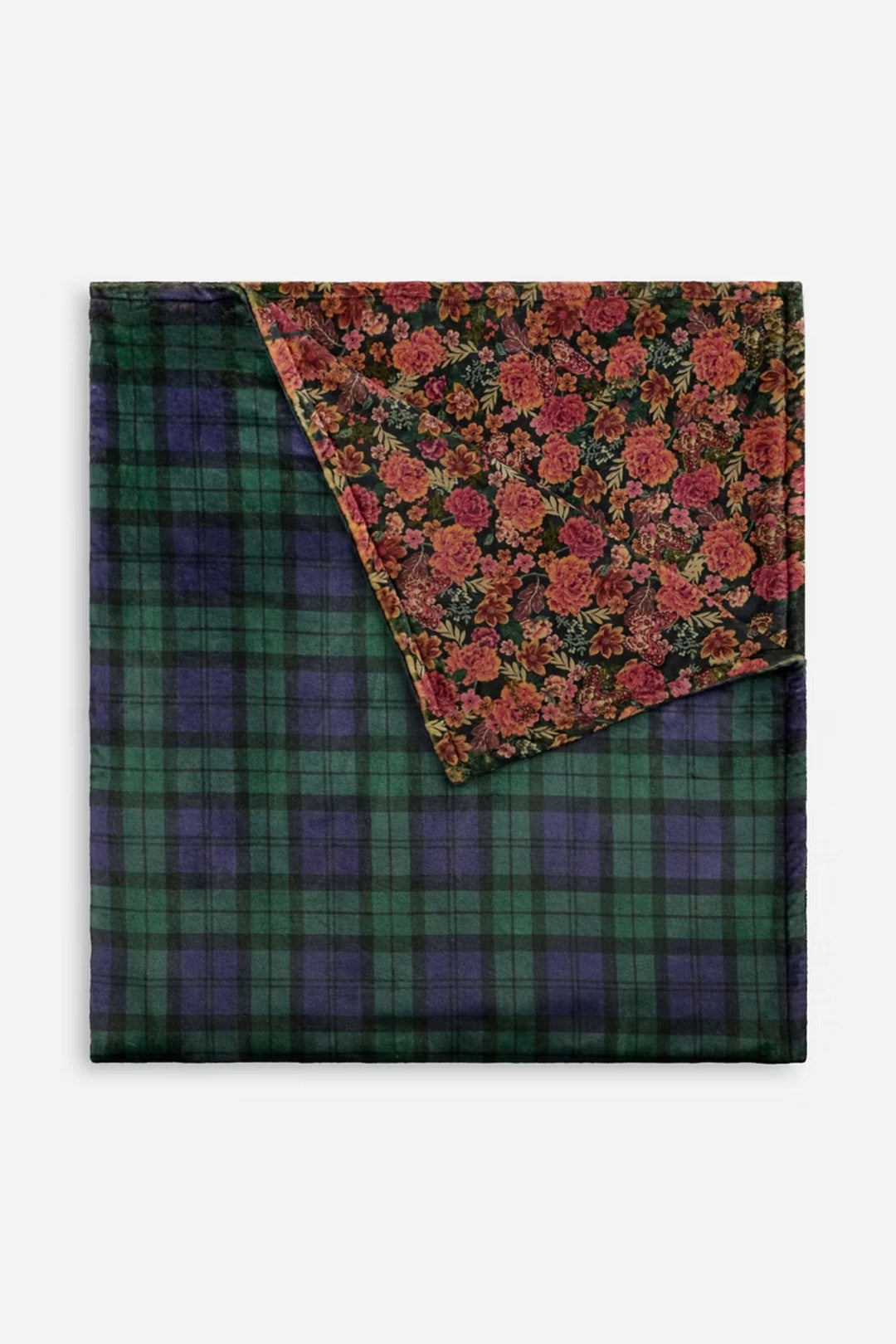 JOHNNY WAS GIFTWARE MULTI MINGO PLAID COZY BLANKET - H13025-O