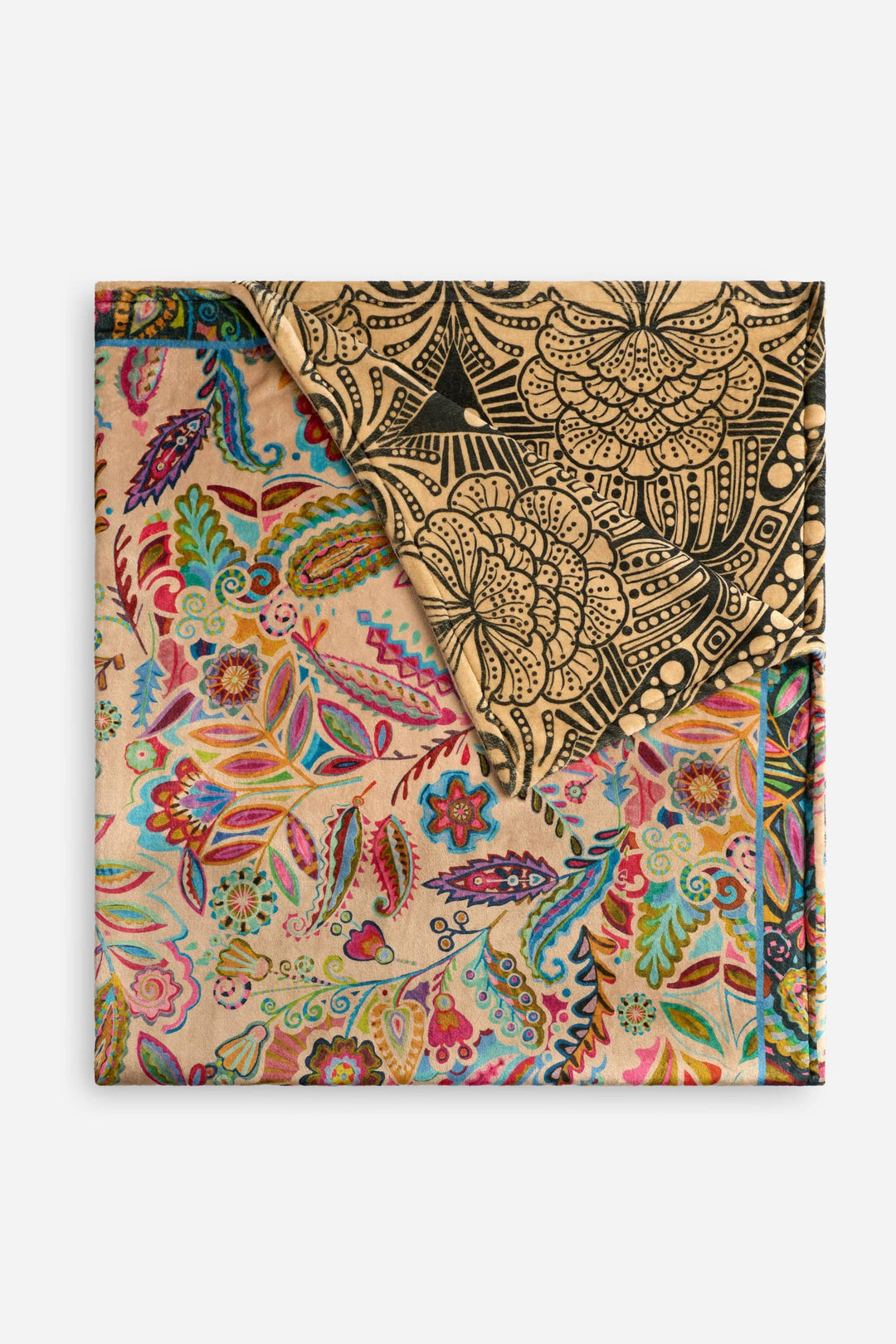 JOHNNY WAS GIFTWARE MULTI SILVANA COZY BLANKET - H11425