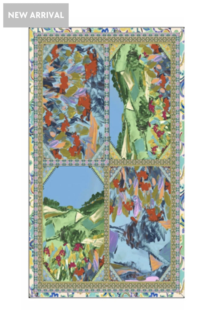 JOHNNY WAS GIFTWARE MULTI TORENIA TRAVEL BLANKET - H12926-3