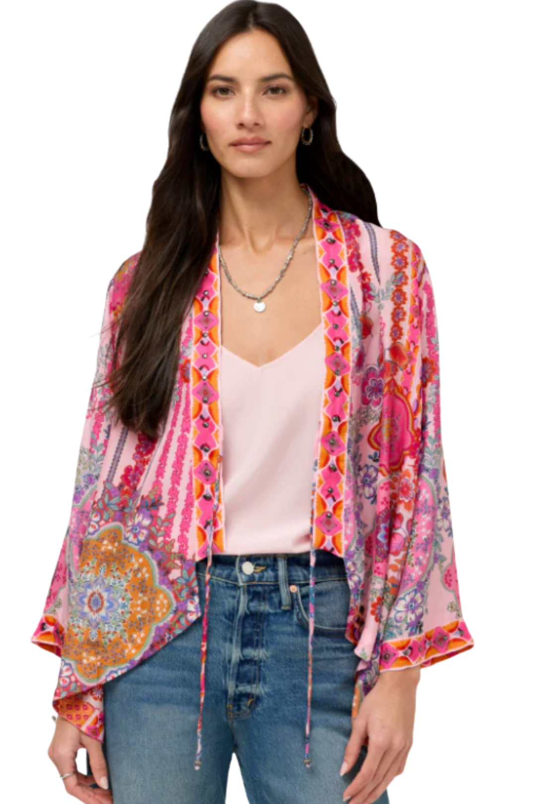 JOHNNY WAS JACKET NELI SHORT STUDDED KIMONO