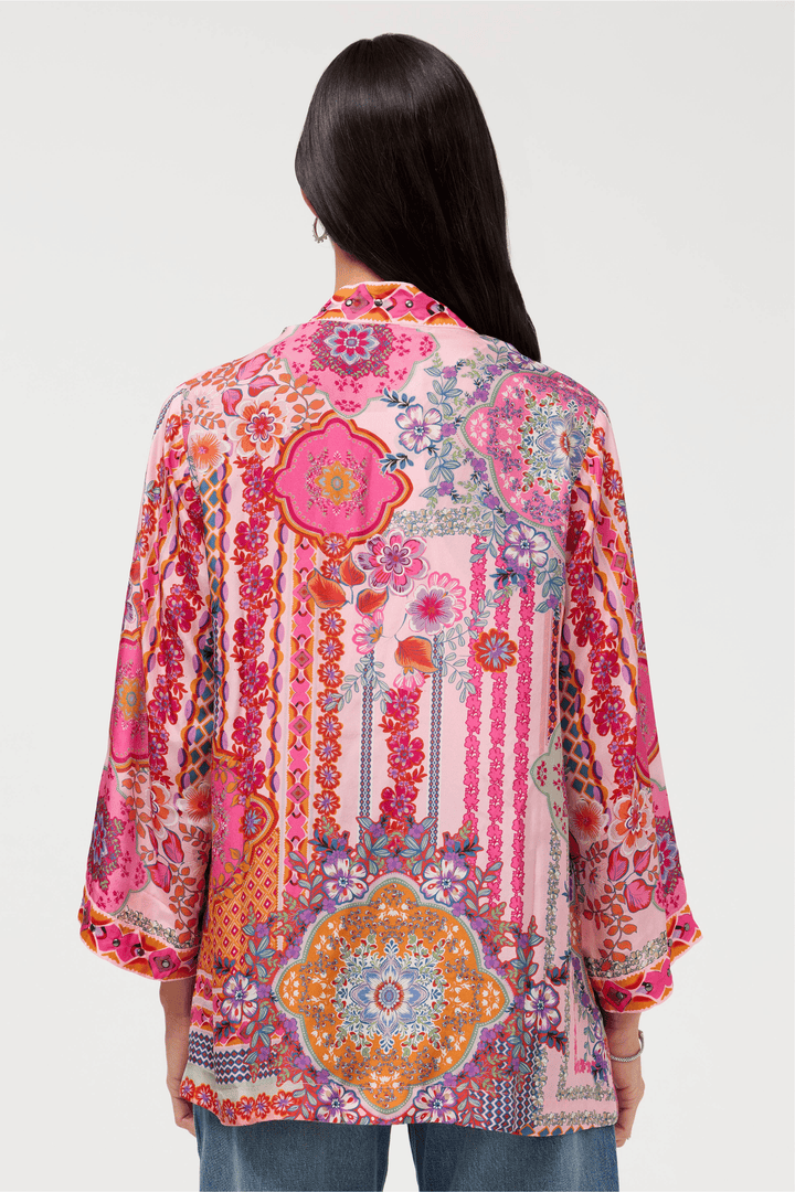 JOHNNY WAS JACKET NELI SHORT STUDDED KIMONO
