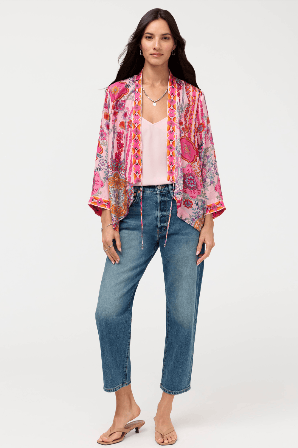 JOHNNY WAS JACKET NELI SHORT STUDDED KIMONO