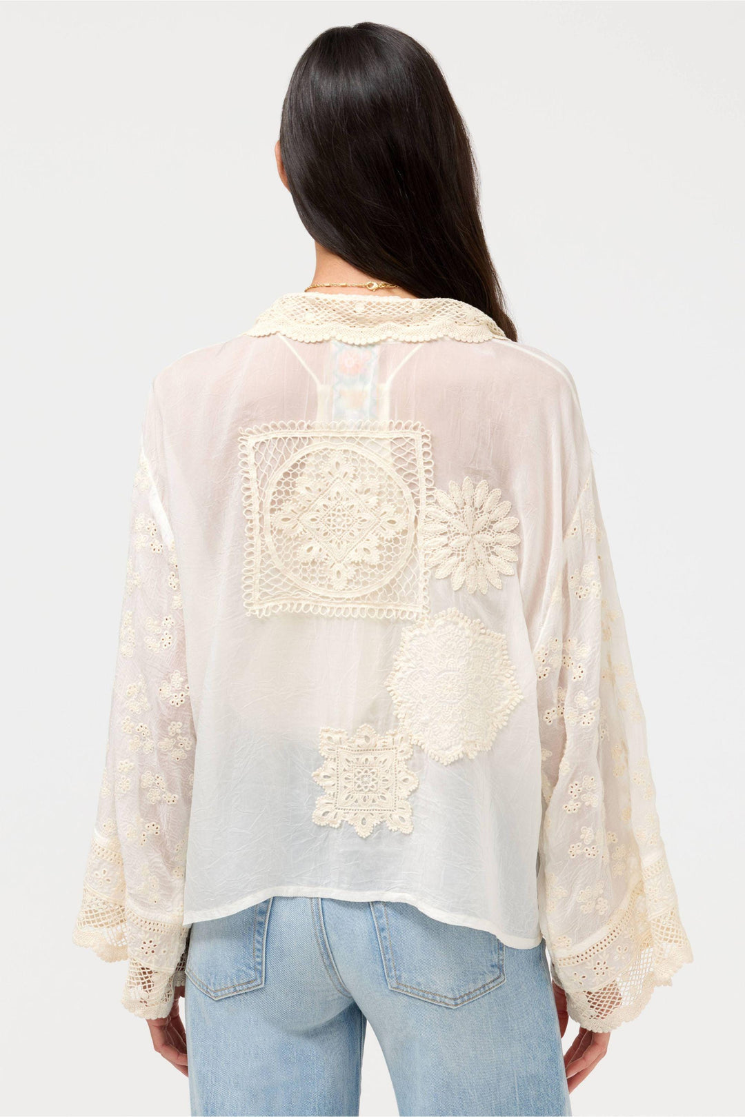 JOHNNY WAS JACKET SANDRA PATCHED KIMONO - C46126-5