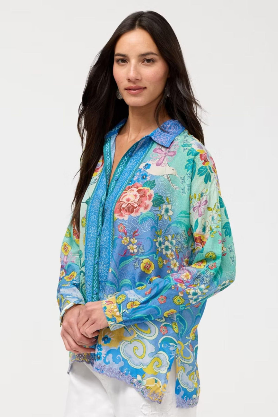 JOHNNY WAS SHIRT AUDREY BUTTON UP SHIRT-ALTAIR - C18626-4