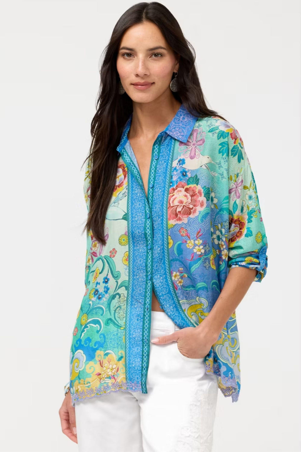 JOHNNY WAS SHIRT AUDREY BUTTON UP SHIRT-ALTAIR - C18626-4