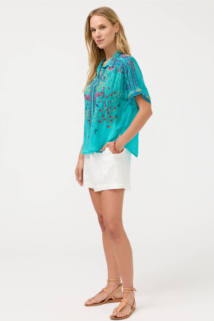 JOHNNY WAS SHIRT AUDREY S/SLV SHIRT-LUNES - C17626-5