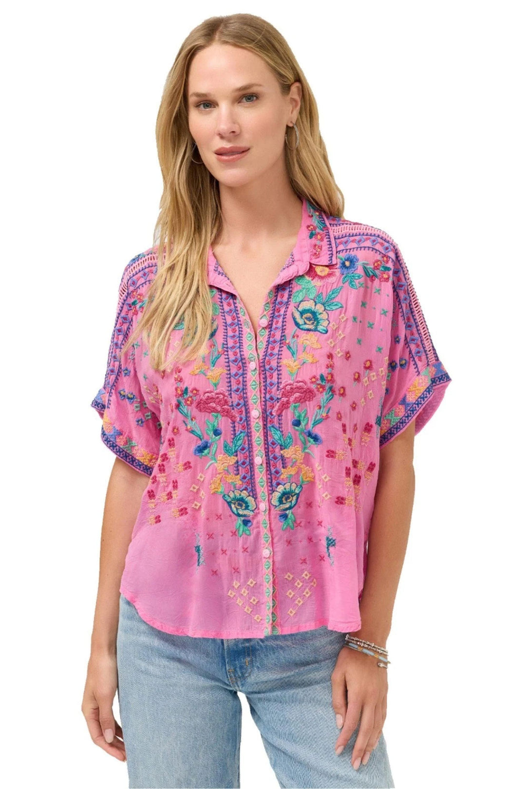 JOHNNY WAS SHIRT AUDREY S/SLV SHIRT-LUNES - C17626-5