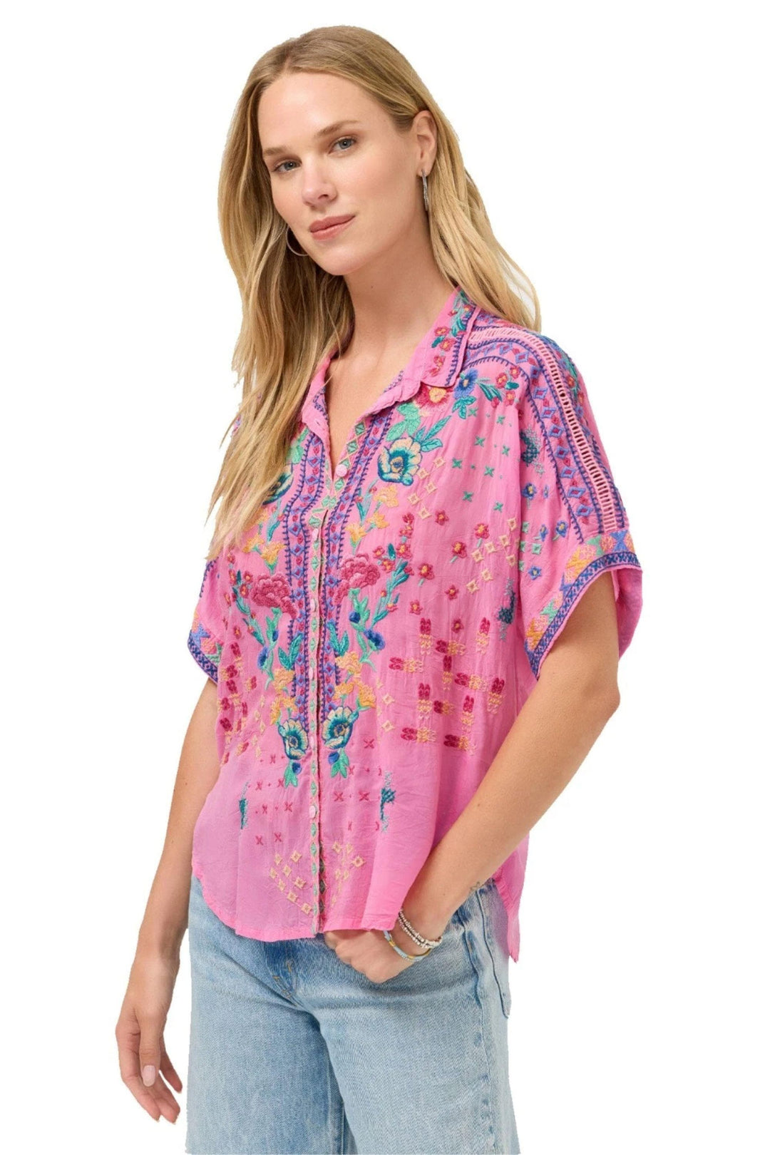 JOHNNY WAS SHIRT AUDREY S/SLV SHIRT-LUNES - C17626-5