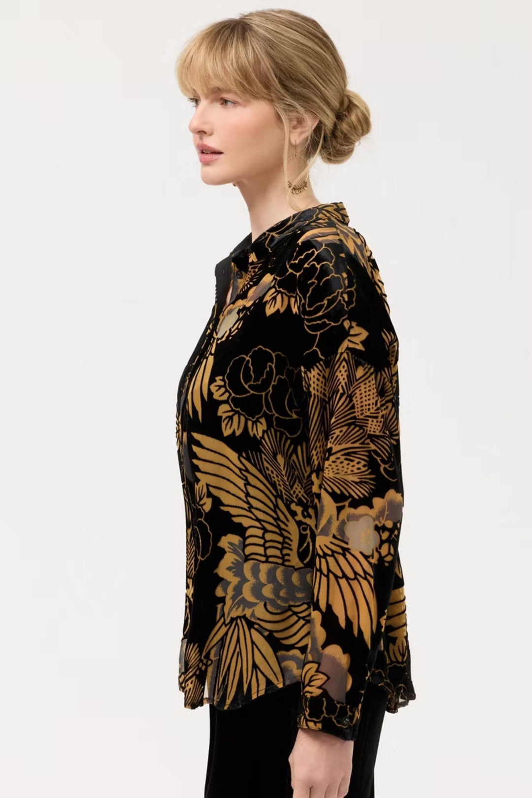 JOHNNY WAS SHIRT AUDREY SHIRT WITH TAIL HEM - C13725-9