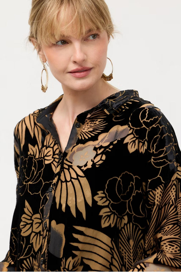 JOHNNY WAS SHIRT AUDREY SHIRT WITH TAIL HEM - C13725-9