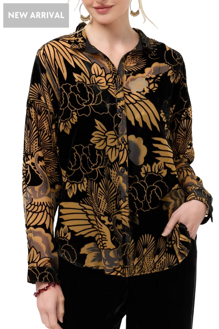 JOHNNY WAS SHIRT AUDREY SHIRT WITH TAIL HEM - C13725-9