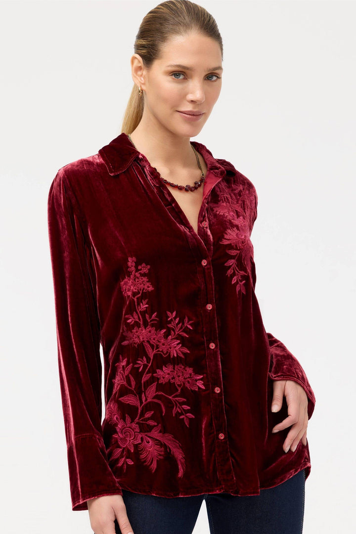 JOHNNY WAS SHIRT MOLLY VINTAGE BUTTON DOWN - J17525-O