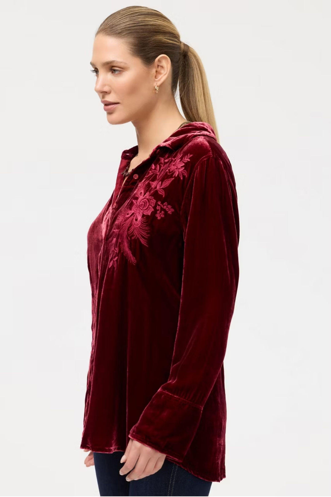 JOHNNY WAS SHIRT MOLLY VINTAGE BUTTON DOWN - J17525-O