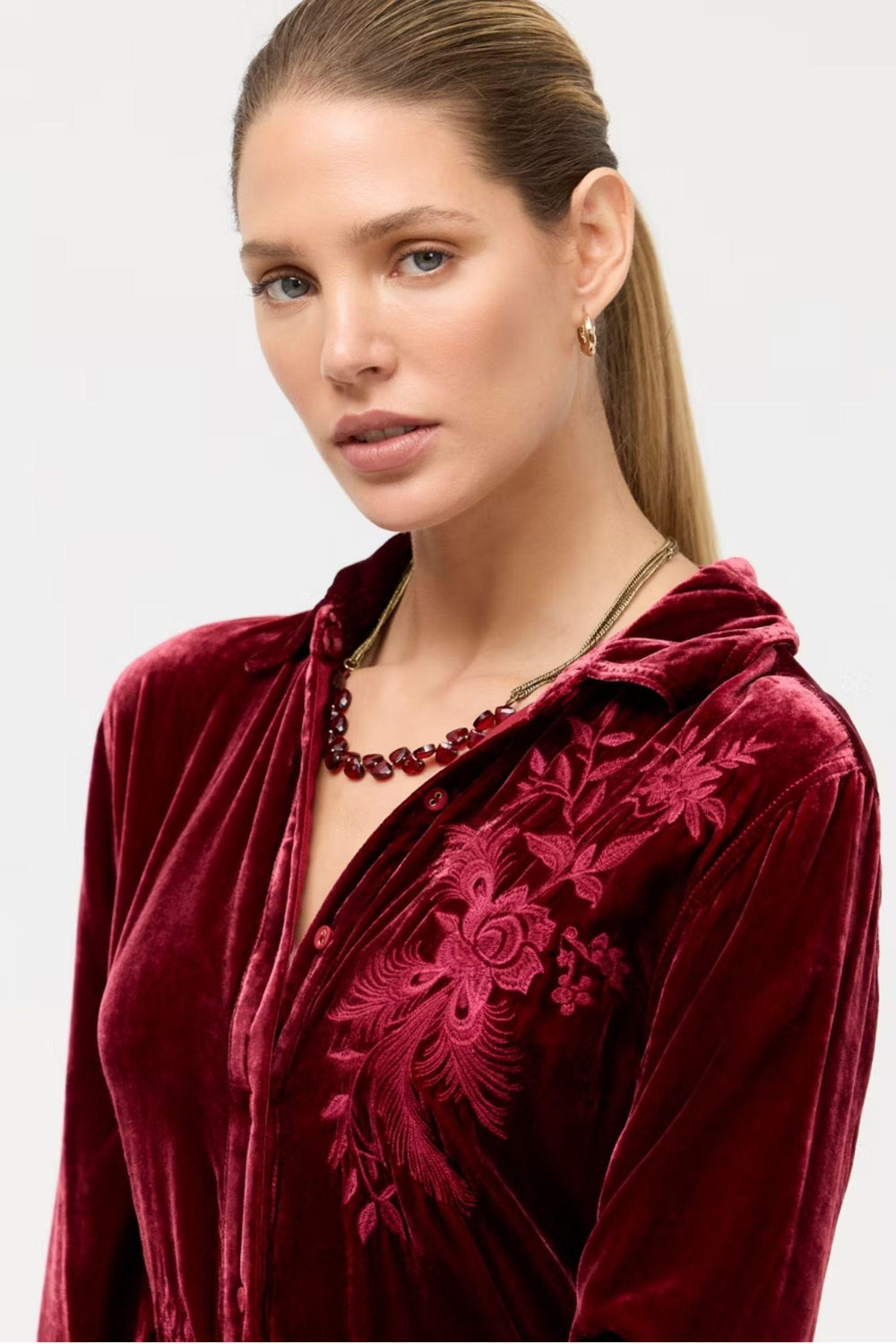 JOHNNY WAS SHIRT MOLLY VINTAGE BUTTON DOWN - J17525-O