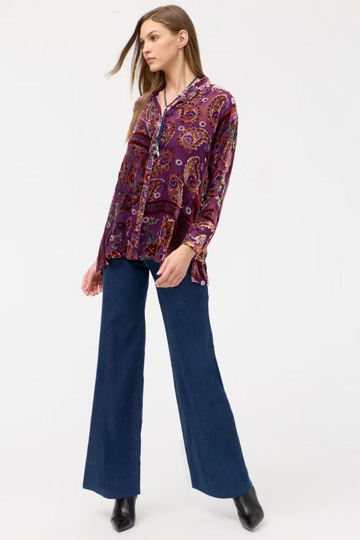 JOHNNY WAS SHIRT SLIM AUDREY COLLARED SHIRT - C17625-O