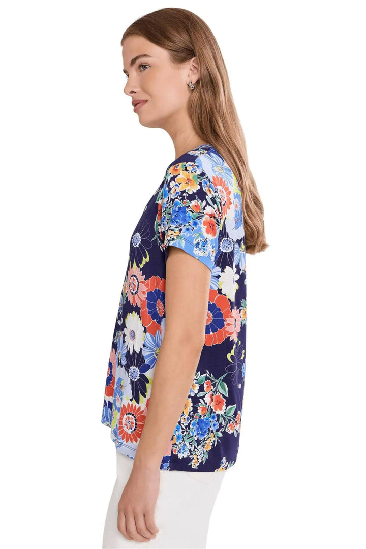 JOHNNY WAS TOP JANIE V-NECK TEE - T13726-5