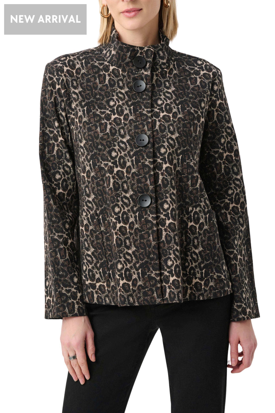 JOSEPH RIBKOFF JACKET JACQUARD TRAPEZE JACKET - 263124JR