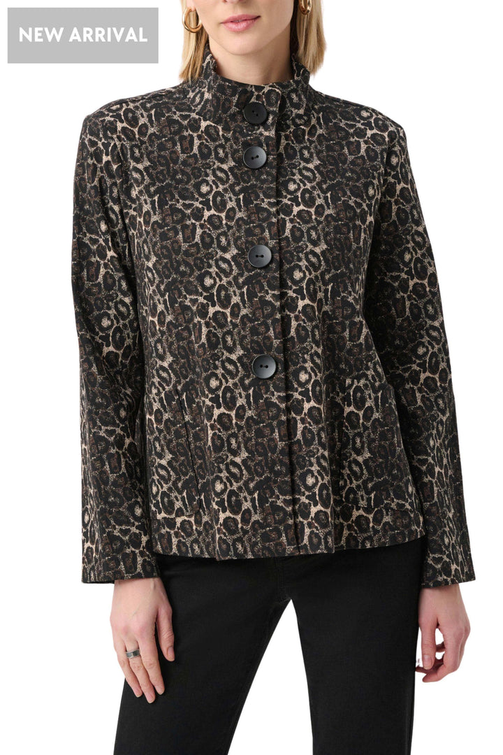 JOSEPH RIBKOFF JACKET JACQUARD TRAPEZE JACKET - 263124JR