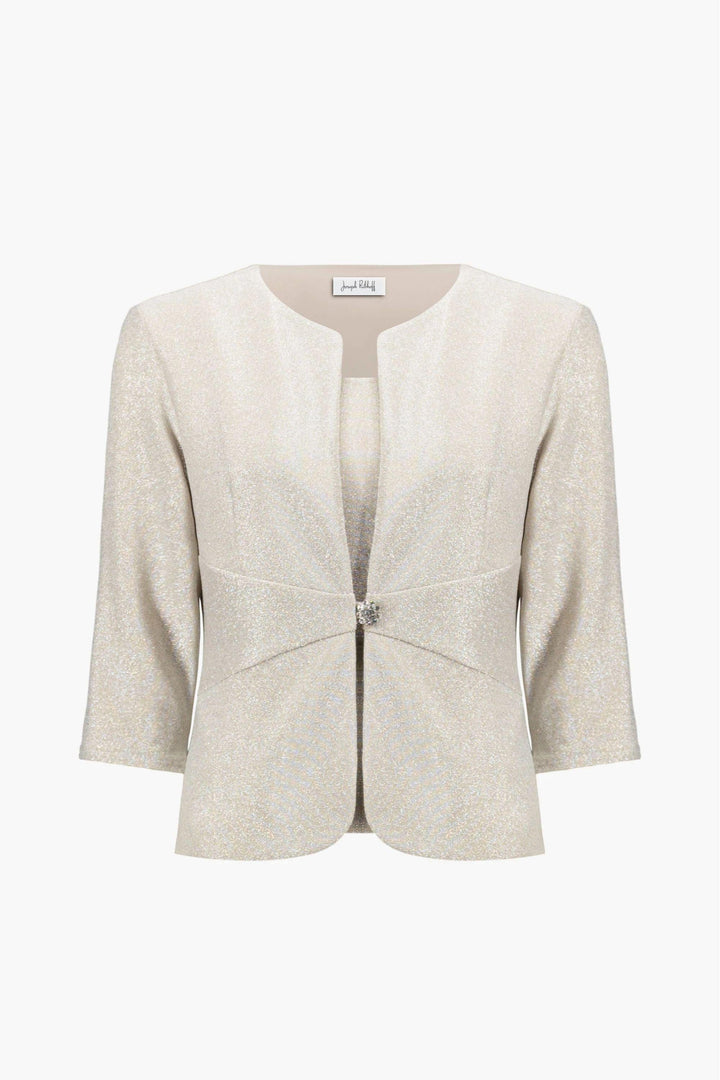 JOSEPH RIBKOFF JACKET SPARKLE JACKET AND CAMI SET - 261749JR