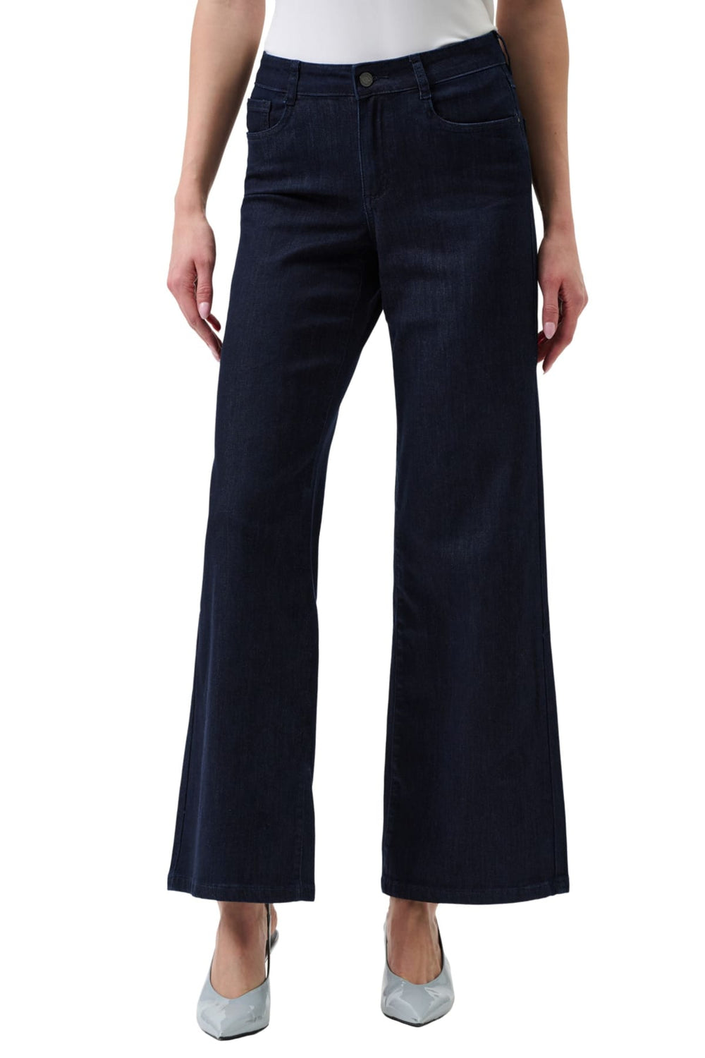 JOSEPH RIBKOFF JEANS DARK-BLUE / 6 GOLDIE WIDE LEG JEAN - 251968JR