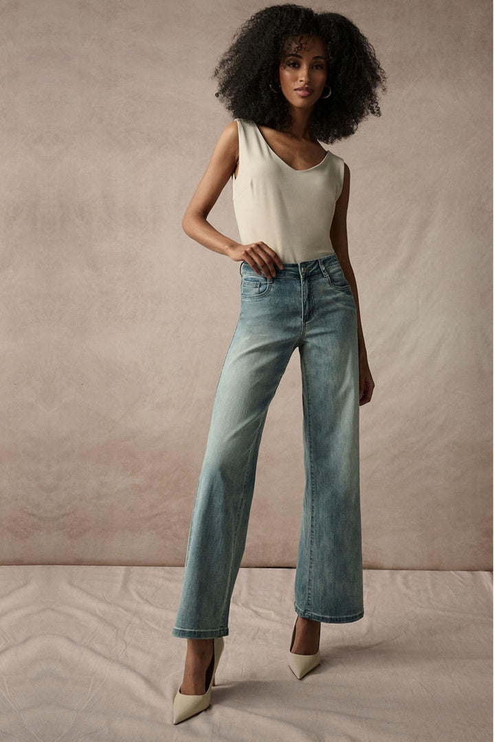 JOSEPH RIBKOFF JEANS GOLDIE WIDE LEG JEAN - 251968JR