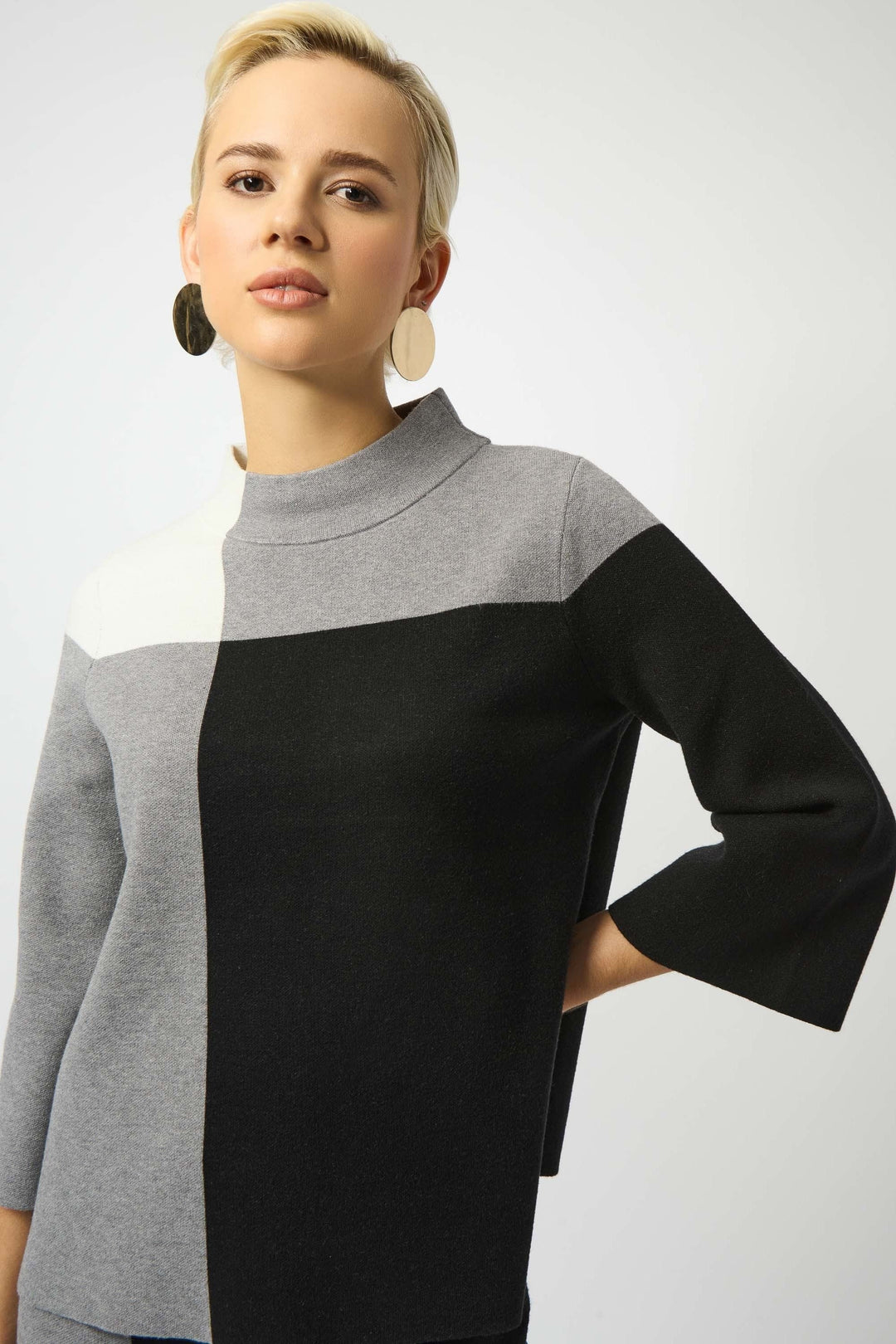 JOSEPH RIBKOFF JUMPER COLOUR BLOCK PULLOVER - 253907JR