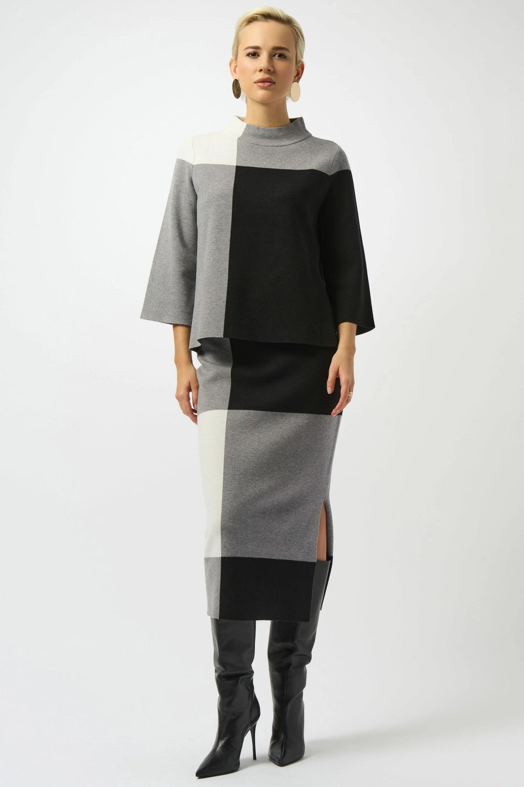 JOSEPH RIBKOFF JUMPER COLOUR BLOCK PULLOVER - 253907JR