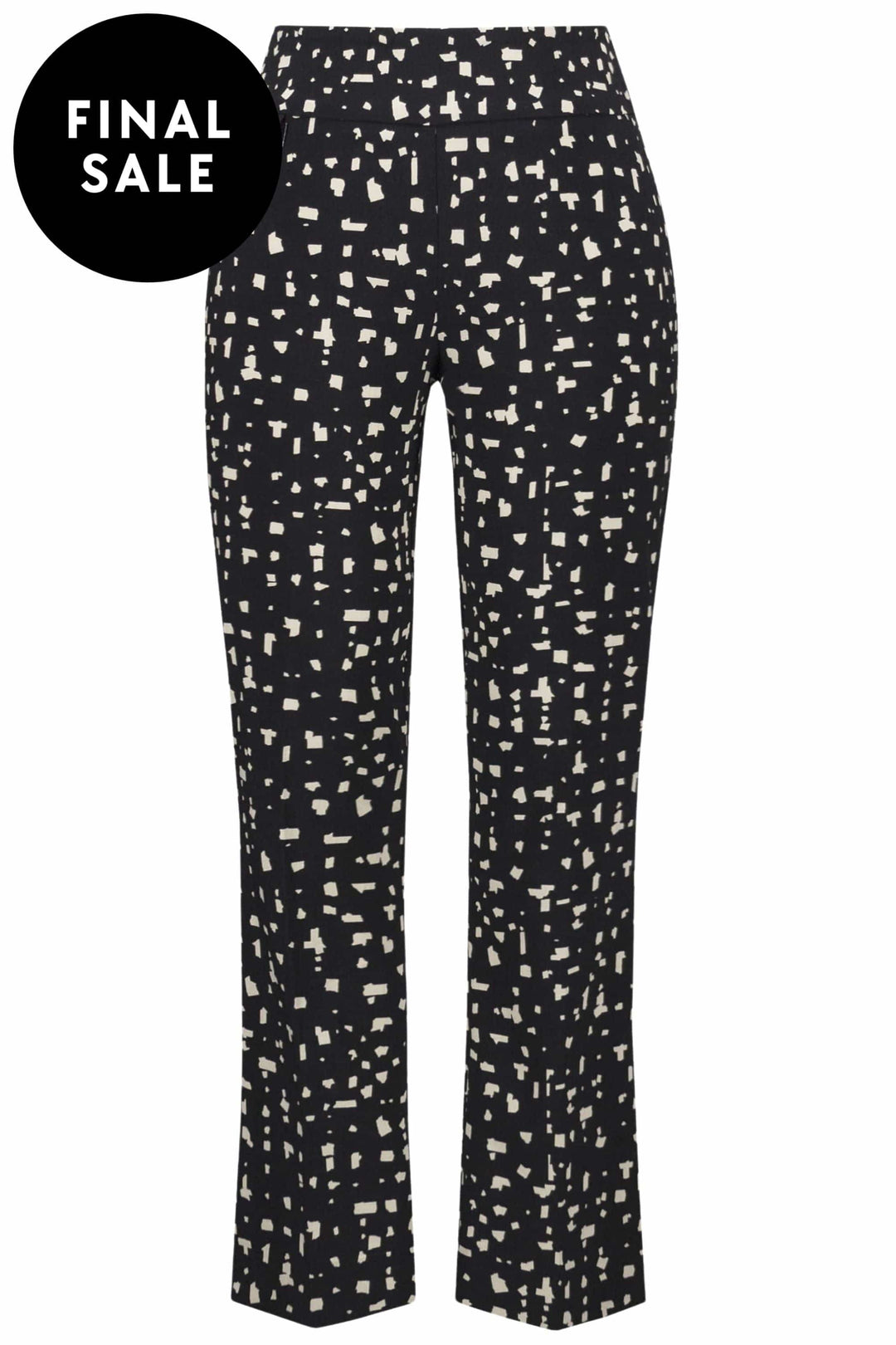 JOSEPH RIBKOFF PANTS ABSTRACT PRINT PULL-ON PANTS - 253097JR