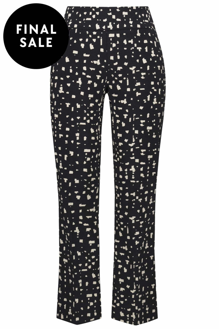 JOSEPH RIBKOFF PANTS ABSTRACT PRINT PULL-ON PANTS - 253097JR