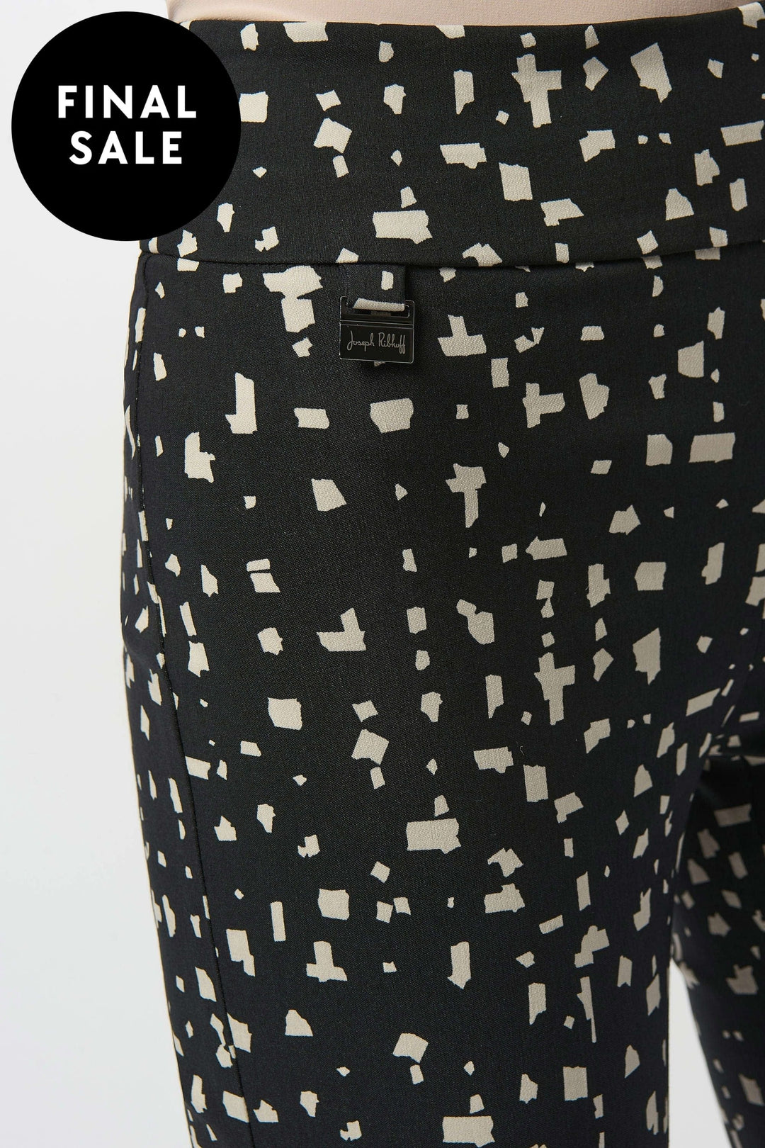 JOSEPH RIBKOFF PANTS ABSTRACT PRINT PULL-ON PANTS - 253097JR